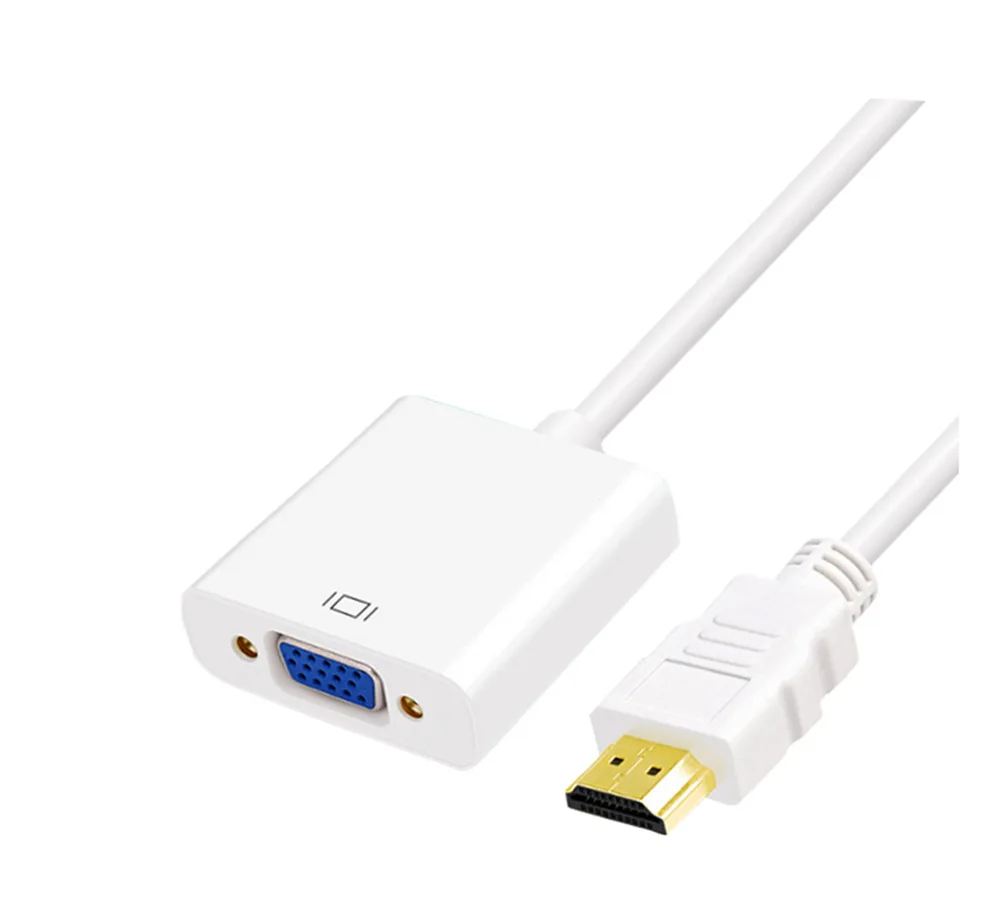  Позолоченный 1080P HD штекер к vga 15pin гнездовой адаптер кабель-преобразователь displayport
