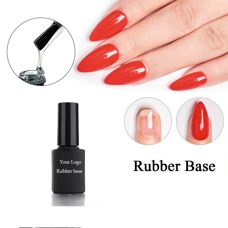 Camouflage Nail Rubber Base UV Gel Polish Wholesale Private Label Colors Rubber Base Coat