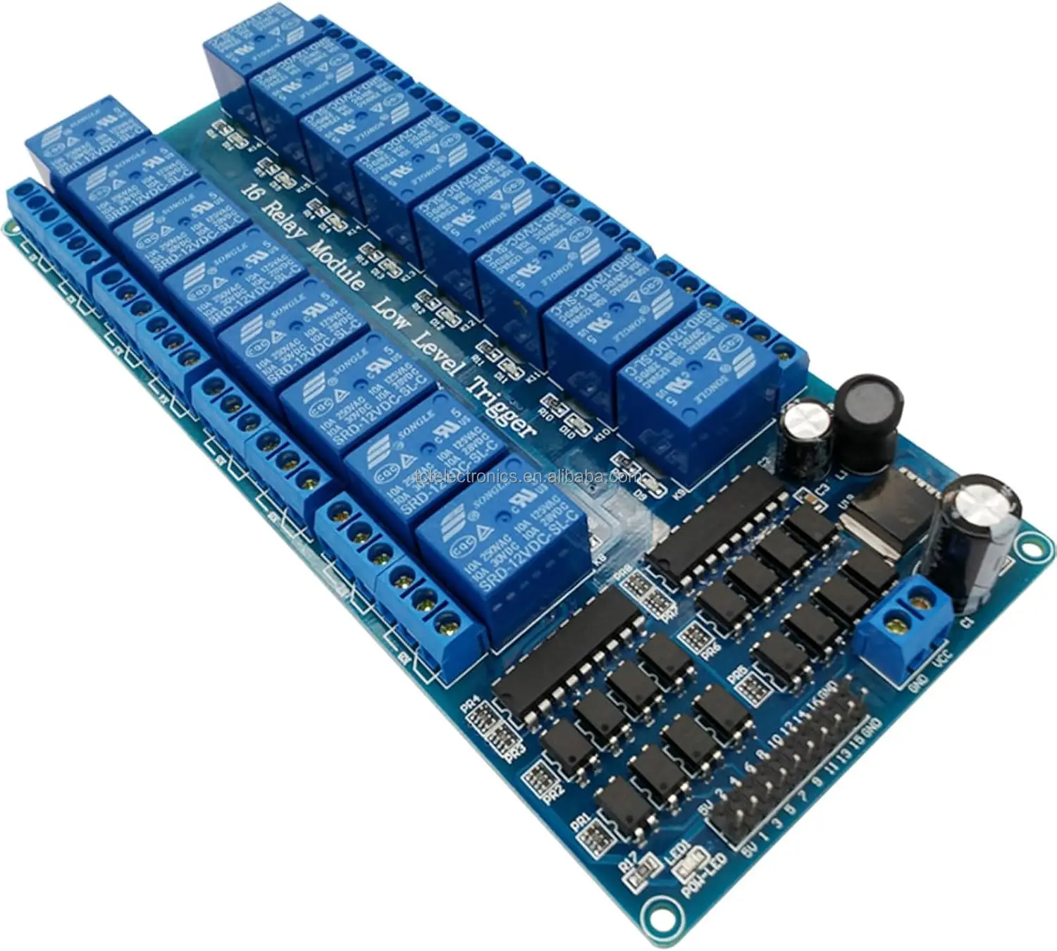16-канальный релейный модуль 12 В для Arduin DSP AVR PIC ARM интерфейсный Совет