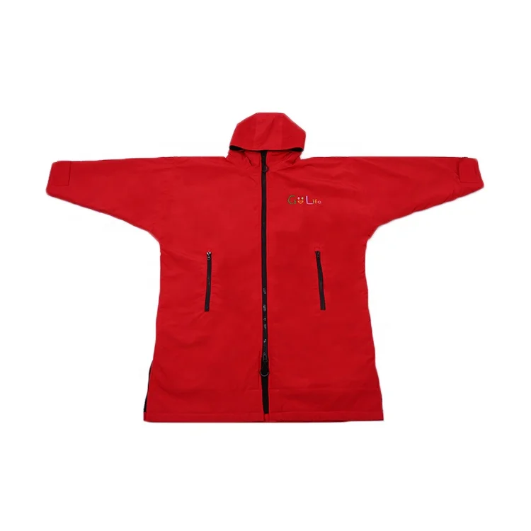 Waterproof Changing Robe Quick Dry Body Warm Fleece Lining Surf Poncho for Water Sport Beach & Pool