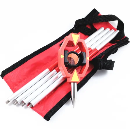 
New Surveying Prism -30/0mm Offset GMP111 Mini Prism With 4 Poles For Total Station 