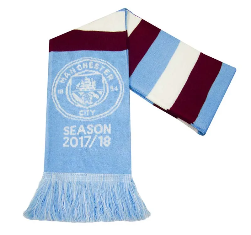 Оптовая продажа жаккардовый акриловый вязаный Спортивный Футбольный клуб фанаты футбола сувенирный