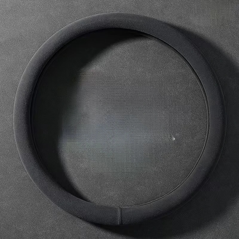Black suede new design car steering wheel cover for BMW 37CM