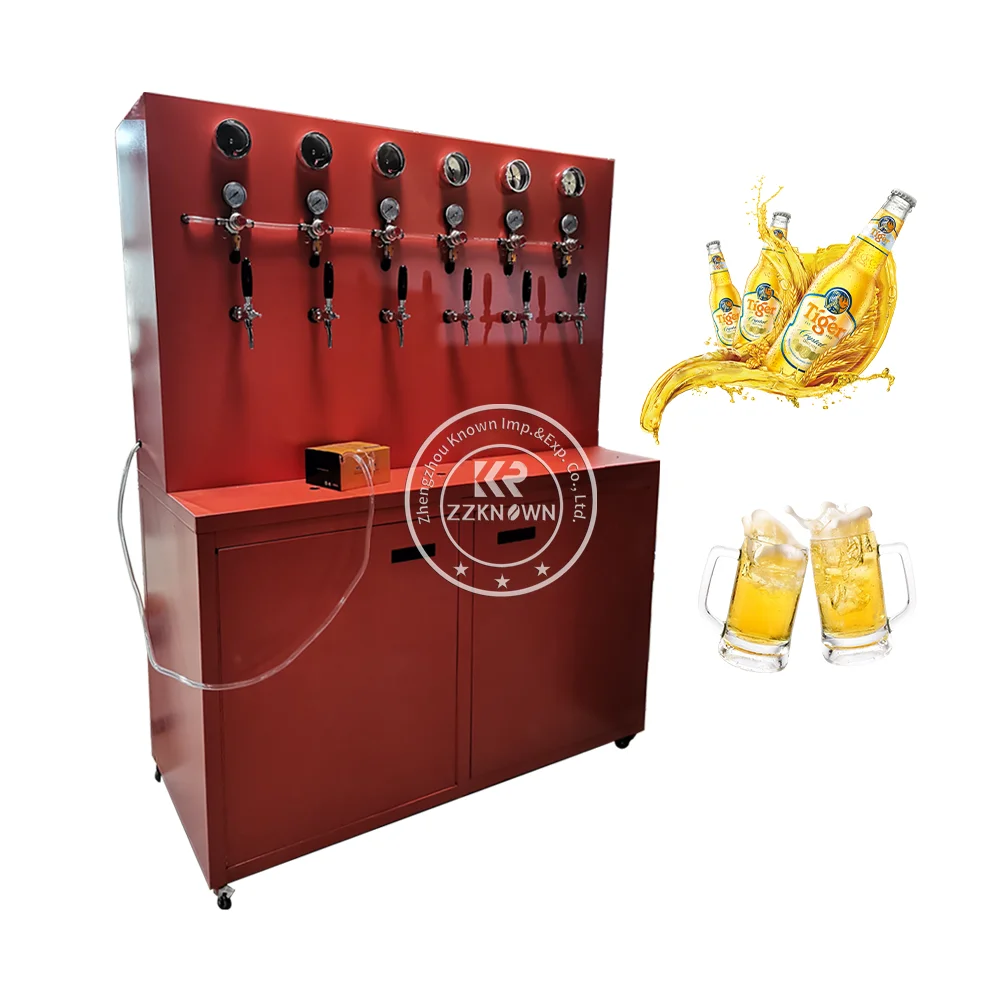 2024 Cold Drink Dispenser Stainless Steel Beer Tower Beverage Dispenser Machine With Stand And Spigot For Party