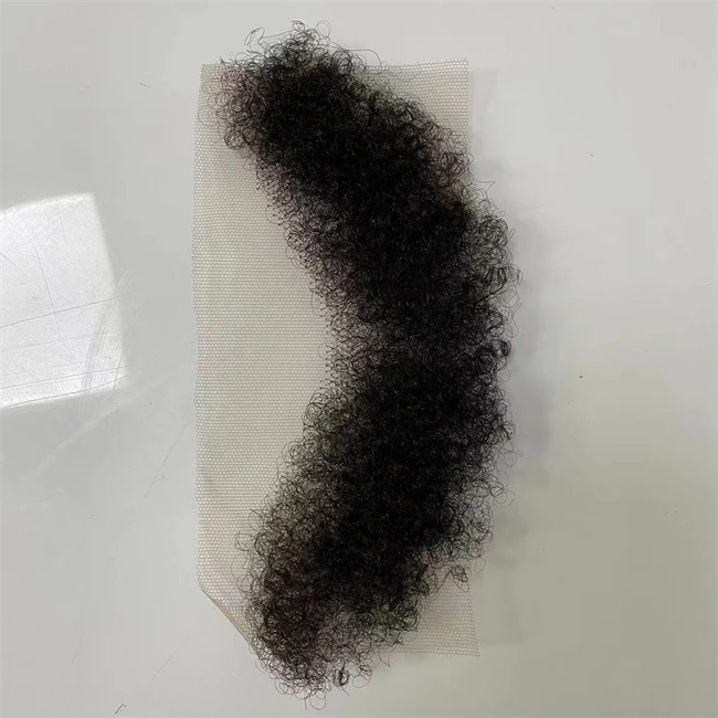 On Sale Woman Afro Hairline 100% European Virgin Human Hair Preplucked Natural Black Afro Curl Lace Hairpieces Toupee For Women