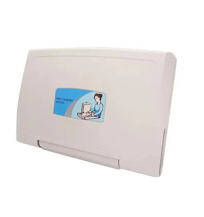 Baby changer diaper table foldable Baby changing station  wall mounted HDPE baby changing station table