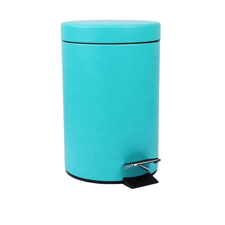 Low Price Light Blue Color Trash Can / Waste Can