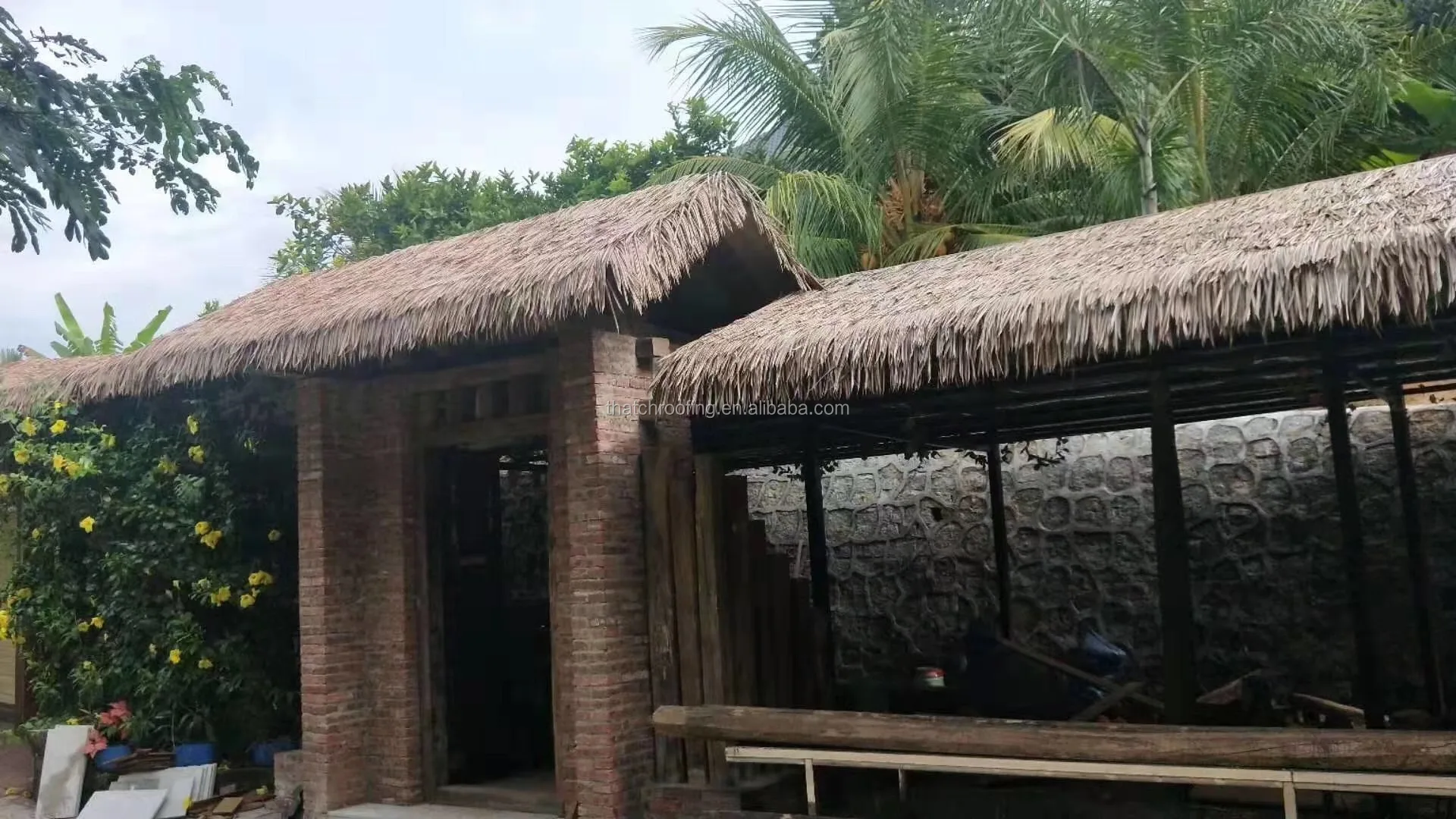 Plastic palm tree leaf palmex