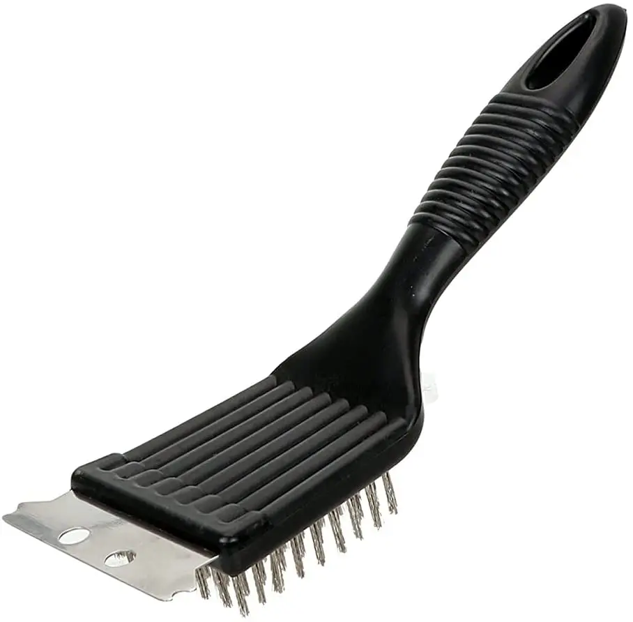 Durable Wire Bristles Cleaning Brushes Barbecue Grill Brush with Scraper BBQ Cleaning Tools BBQ Accessories