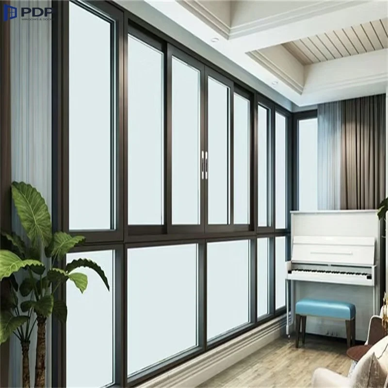 Modern Design Aluminium Sliding Windows Fly Screen Steel Frame Stainless Steel Screen Netting Home Kitchen Horizontal Opening
