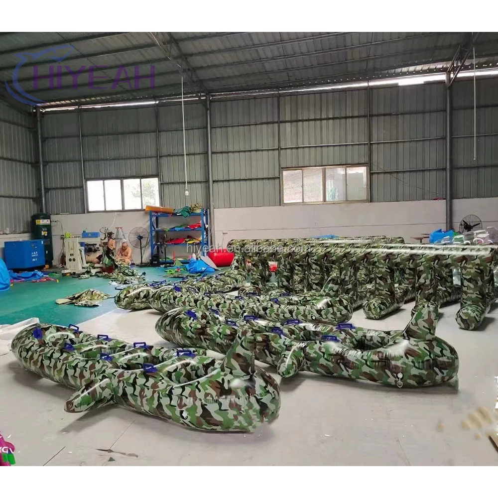 Unique design games amazing inflatable paintball bunker gun equipment for sports field