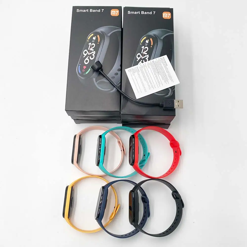 2022 Sport Bracelet M7 Fitpro app Fitness with Mars dial Heart Rate Monitor M7 Band Mi Band 5 6 Smart Band M7 smartband