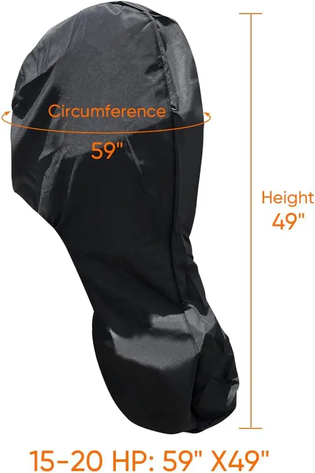 Heavy Duty Fade Resistant UV-proof Dust-proof Waterproof Outboard Motor Cover Outdoor Boat Engine Hood Covers