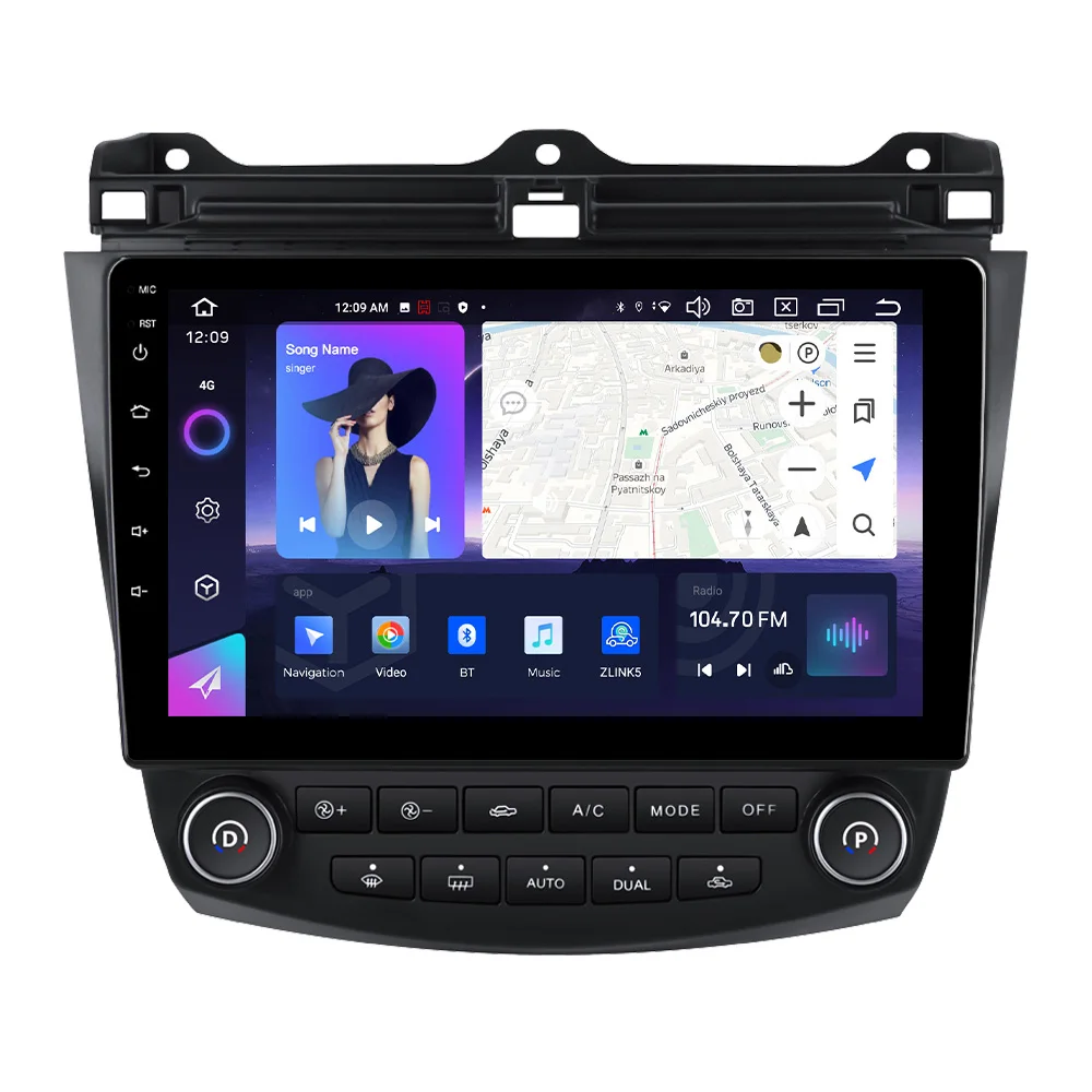 NaviFly NF новейший Android Автомобильный видео qled сенсорный экран для Honda Accord7 2003-2007 поддержка полного выхода AV