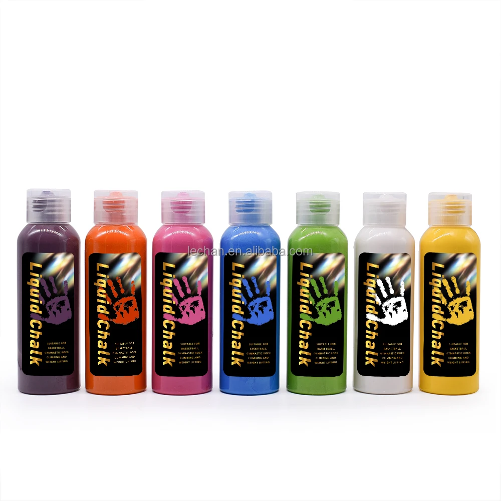 Custom stickers custom color 50ml sports gym Liquid Chalk