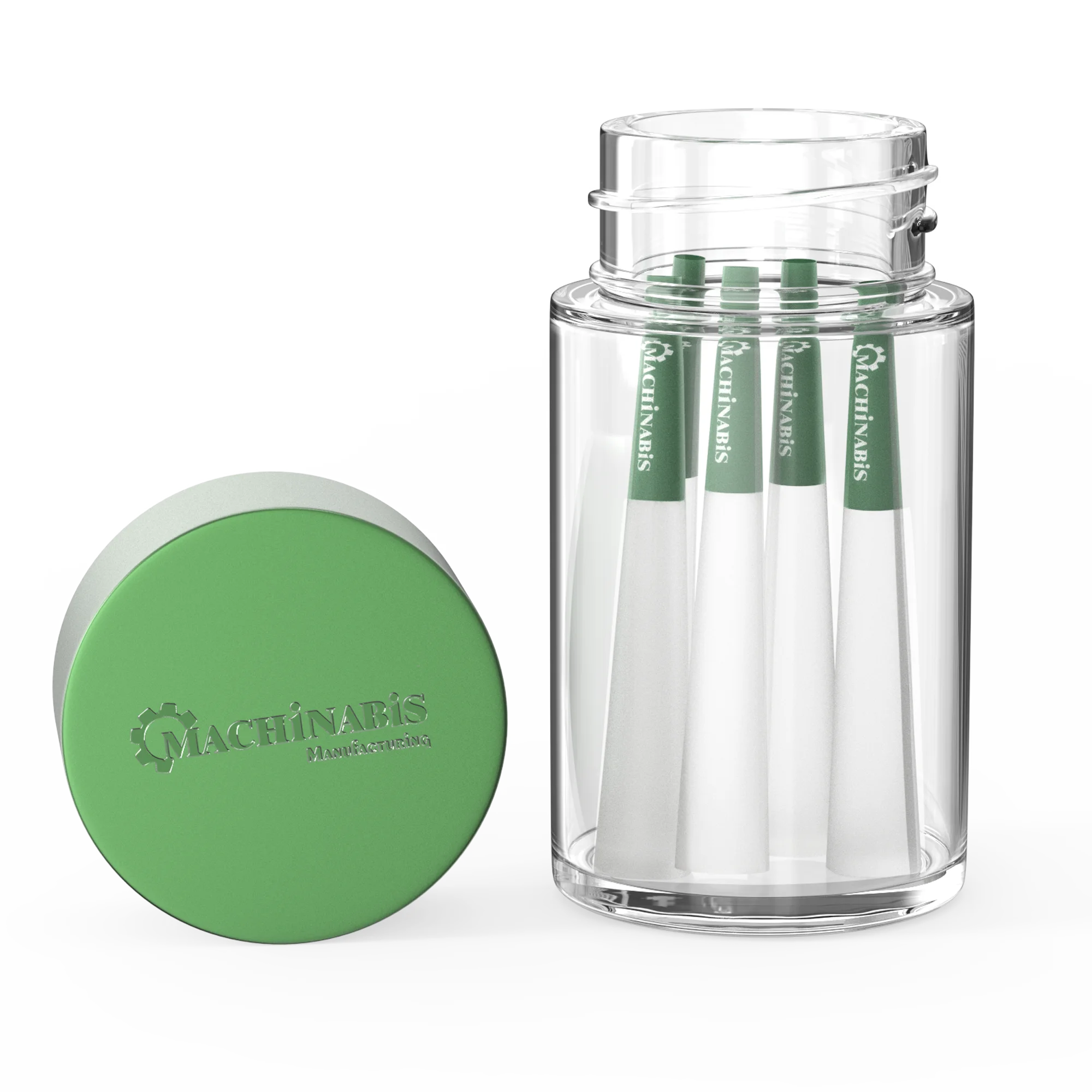 Best Selling Child Proof Glass Jars with 5-pack Pre-rolls Custom Stickers Available with Bay jeeters