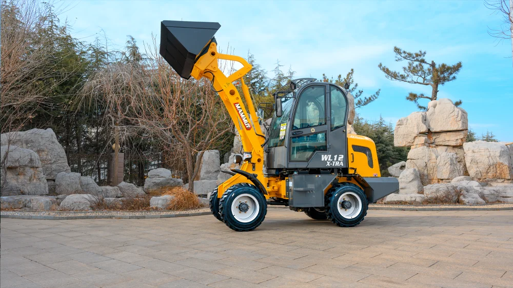 Мини-погрузчик kubota дизельный двигатель Eougem 1 тонный погрузчик на открытом воздухе с использованием фронтального погрузчика для продажи