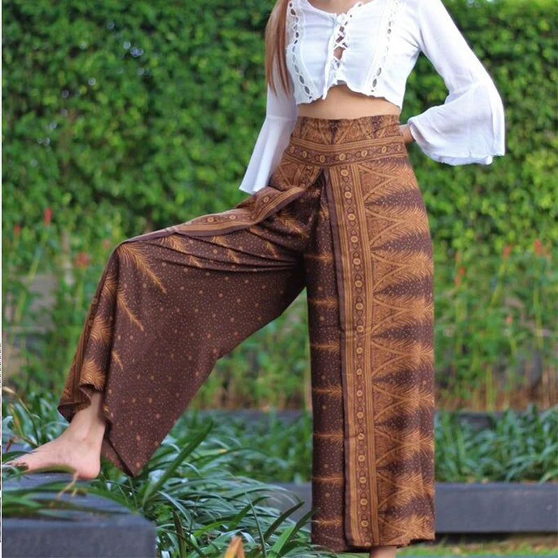 Spring Autumn Streetwear Loose Leggings Pants Women 2023 Print  Casual Trousers Ethnic style