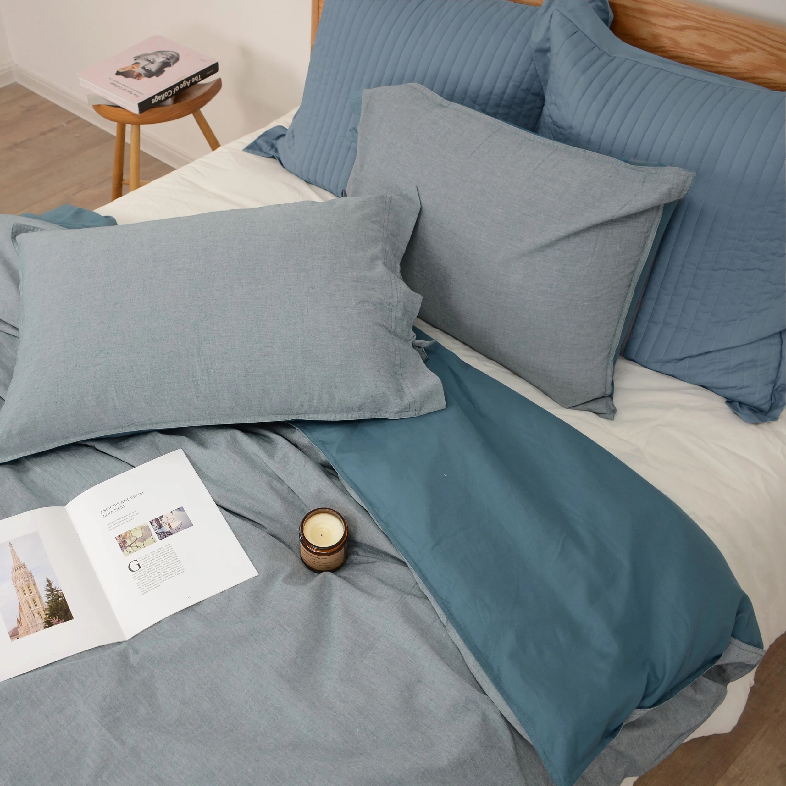 Hotel Supply Soft Silk Bedding Bedspread King Size White Cotton Duvet Cover Set Bed Linen For Hotel Textile