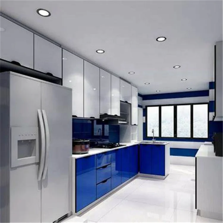 Latest aluminium panel kitchen cabinet modern design popular Malaysia