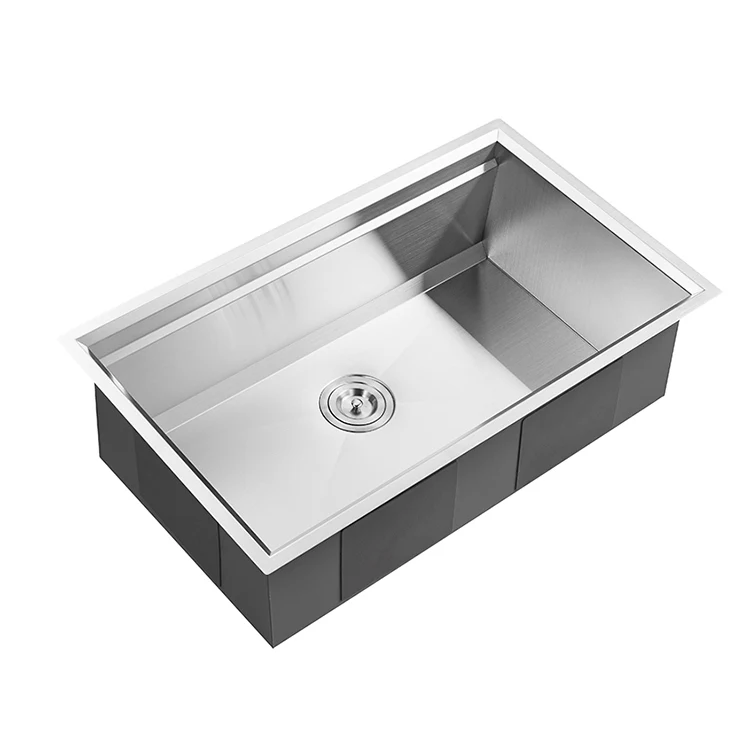Портативная Коммерческая американская кухонная раковина ручной работы из нержавеющей стали 304