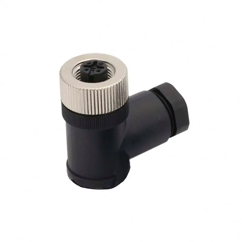 Durable Accessories Ip67 8 Pin 12p In Female Angled Sensor M8 Conector M12