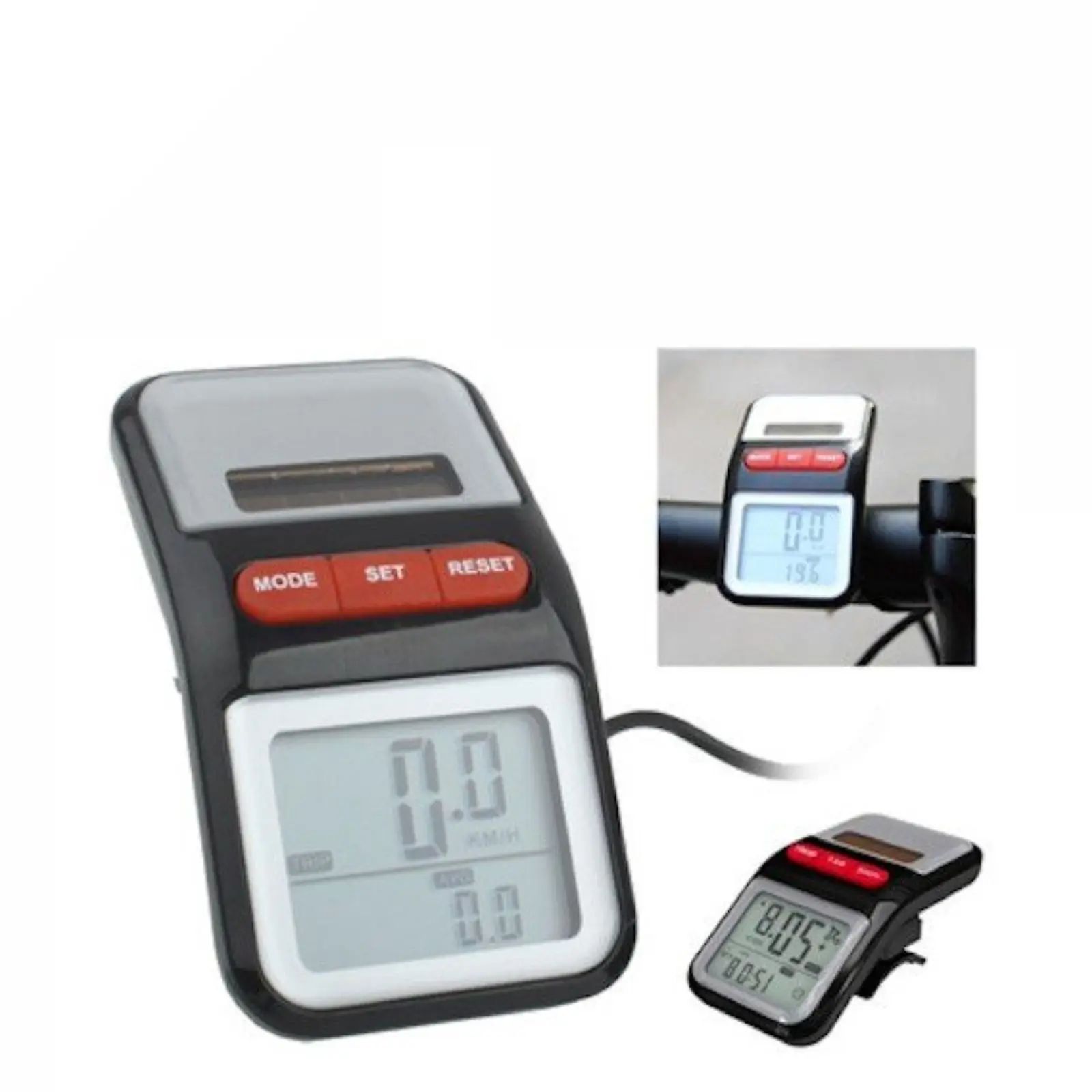 Digital meter Solar Battery Power Bike Motorcycle Odometer meter