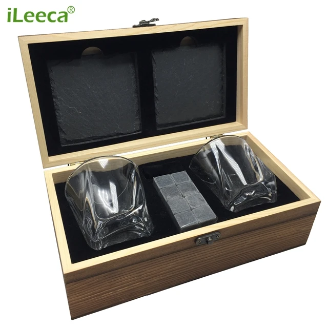 9 pcs/lot whisky Alcool boissons refroidisseur vin Pierre Sirotant Ice Cube Round Rock Cadeau de mariage Barre Outil Accessoires