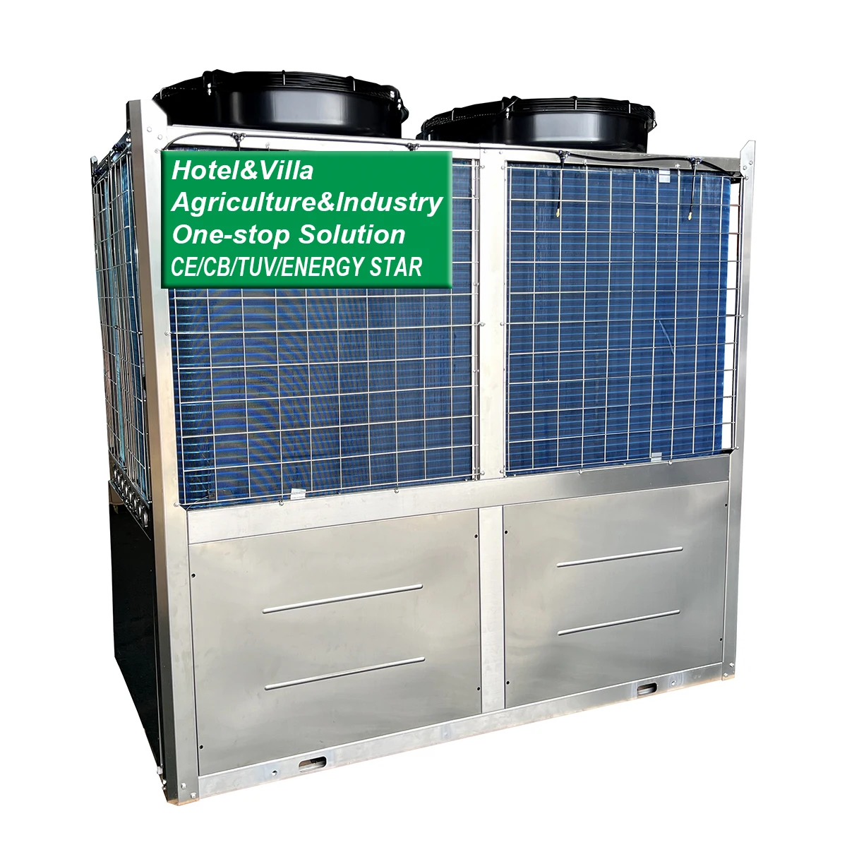 Ready to Ship Hotel Project Heatpump 60KW 120KW Central Hot Water Commerical Air Source Heat Pump Water Heater