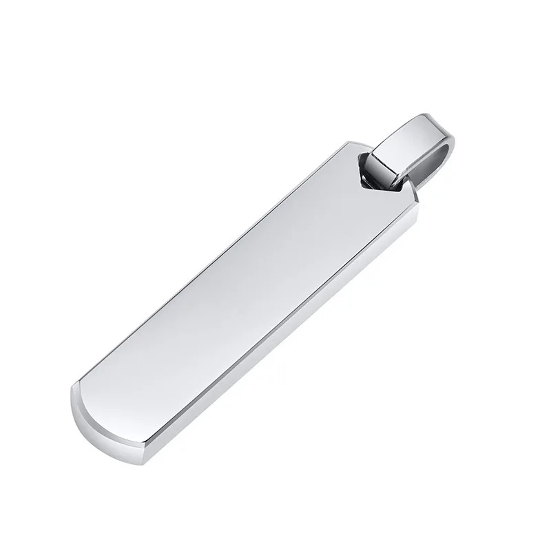 Initial Bar Necklace for Men, Thick Geometric Vertical Bar Pendant with A-Z Letters Casual Simple Collar Gift Jewelry