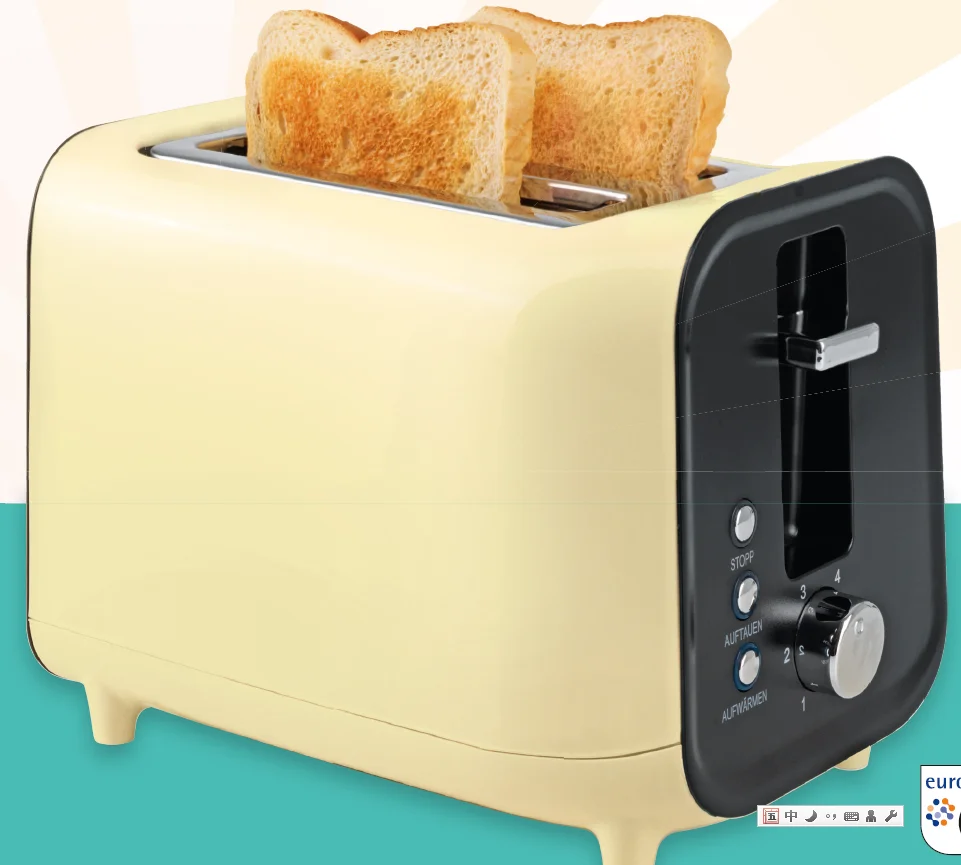 800W Unold Removable Crumb Tray Vanilla Toaster with Music