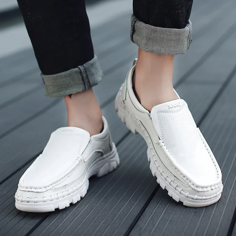 
wholesale Latest Design Fashion Italian Man Leather Shoe Casual Driving Shoes 