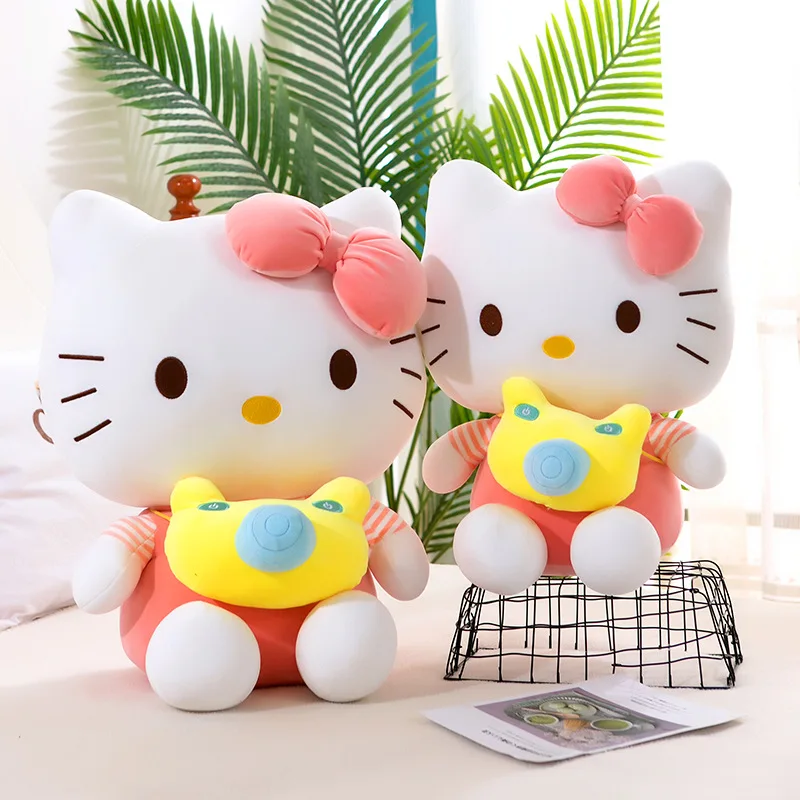 Wholesale Famous Cartoon Character Soft Toys Anime Doll Stuffed Hello Cat Kitty Plush Toys Kids Gifts