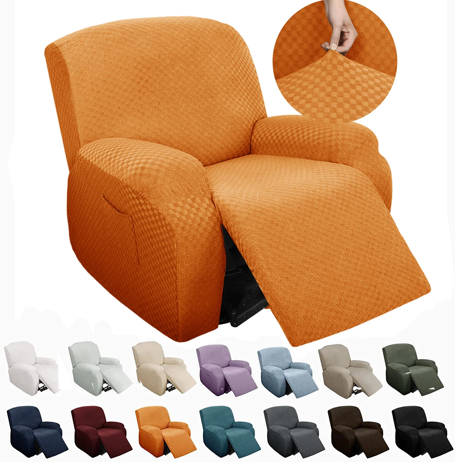 Amazon Ebay Wish Hot Sell Stretch Jacquard recliner sofa covers recliner covers stretch