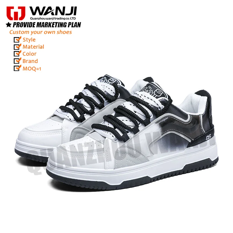 New Hot Selling Fresh Color Matching Casual Comfortable All-In-One Wear Buffer Shock Absorption Running Custom Sneakers
