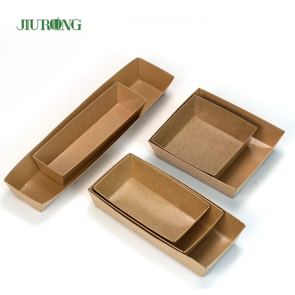 Disposable Pastry Dessert Tiramisu Cake Sandwich Sushi Packaging Catering Kraft Paper Box Food Container Rigid Boxes Guangdong