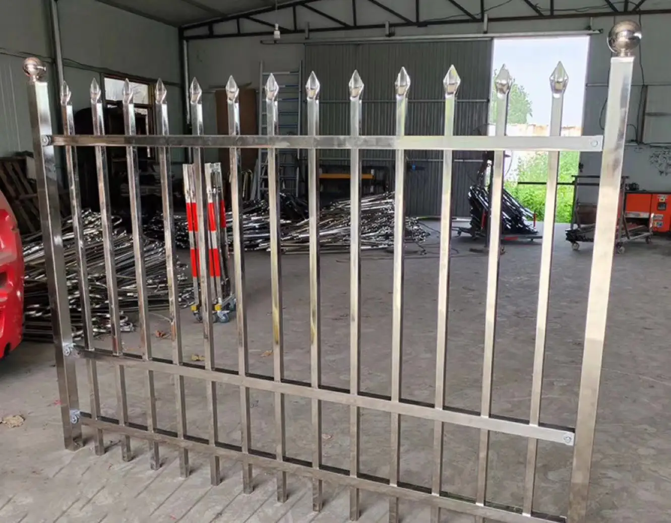 Custom stainless steel transformer box change fence wall guardrail factory garden fixed railings isolation fence