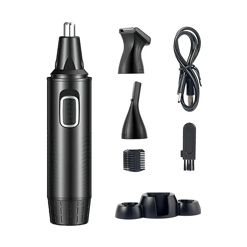 MRY Electric Facial Hair Clippers 4 in 1 Wireless Multi-function Rechargeable Ear Eyebrow Trimmer for Eyebrow Hair Removal