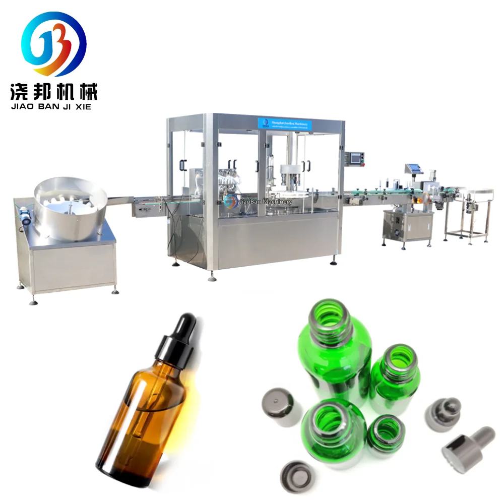 JB-YX8 Full automatic electronic equipment e liquid hemp oil filling capping machine price