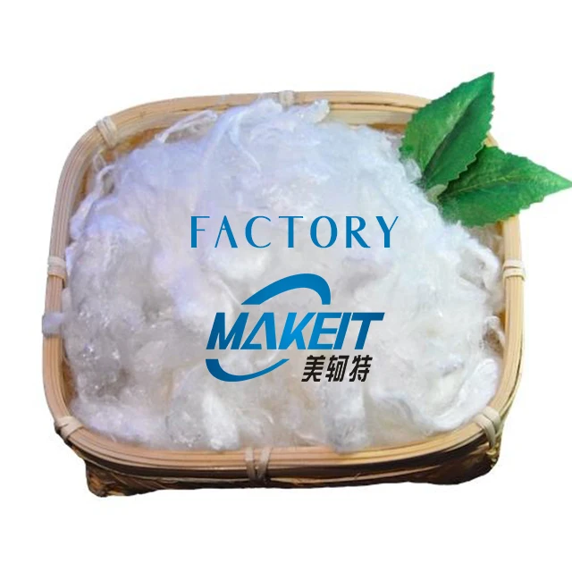 Recycled Hollow Polyester Staple Fiber 7D * 64mm Hcs 7D X 64 Mm A Grade Polyester Staple Fiber For Filling