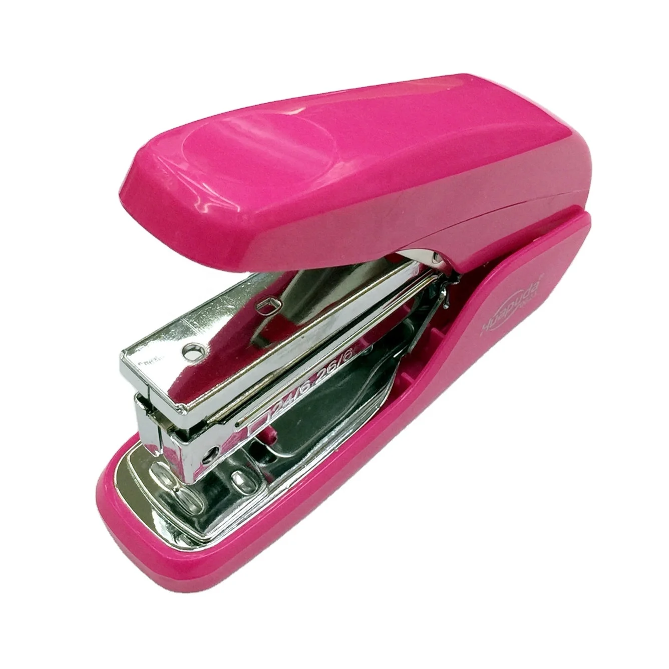 High quality office desktop standard 25 sheets paper manual stationery metal stapler Plastic Book Stapler power saving