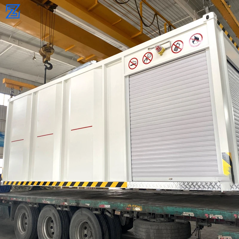 Service Station Equipment 20ft and 40ft Skid Tank Mobile Fuel Filling Container Mobile Container Petrol Station