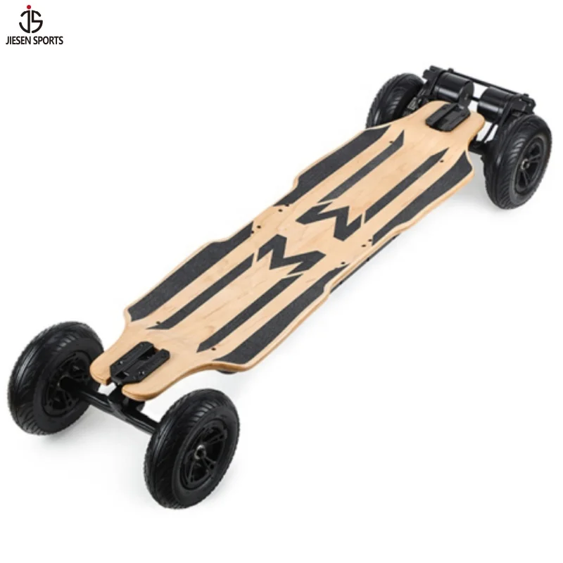 JIESEN High Quality Carbon Fiber off road electric skateboard 8inch long board 36V 2800W motors kit remote control electric