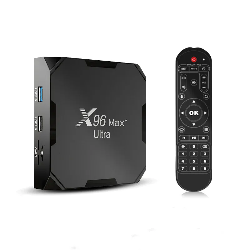 Hot Android 11.0 Leadcool X96 MAX Plus U-ltra Smart TV IPTV Set Top Box 8K HDR