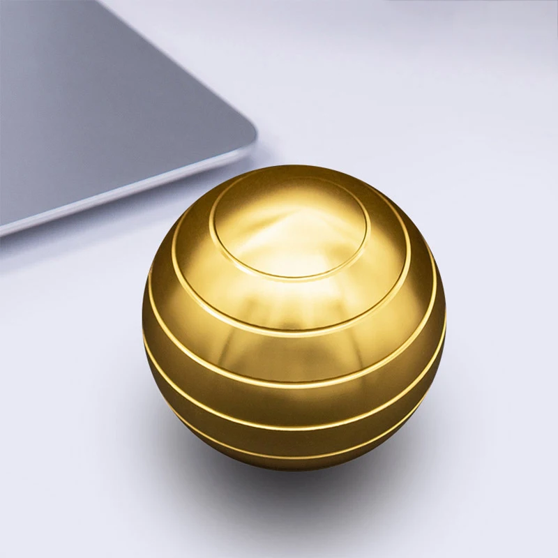 HUAMJ Novelty Desktop Rotating Round Stress Relief Antistress Metal Fidget Spinner