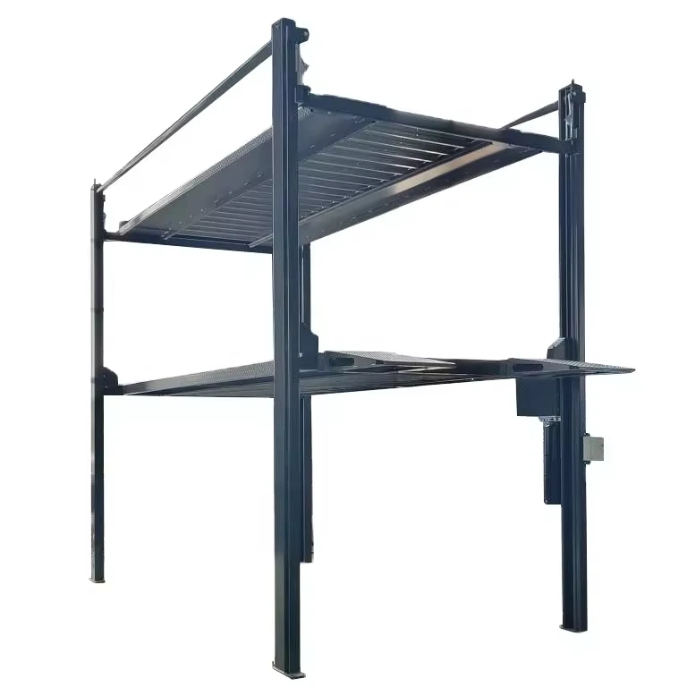 vertical 4 post suv parking garage storage 3 car stacker system three level parking lift