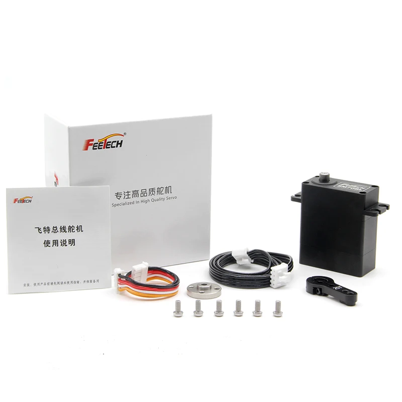 Feetech 24V 70kg Magnet 360 Degree Full Metal Gear Brushless Motor Humanoid Robot Servo SM70BL For Robotic Arm Electric Gripper