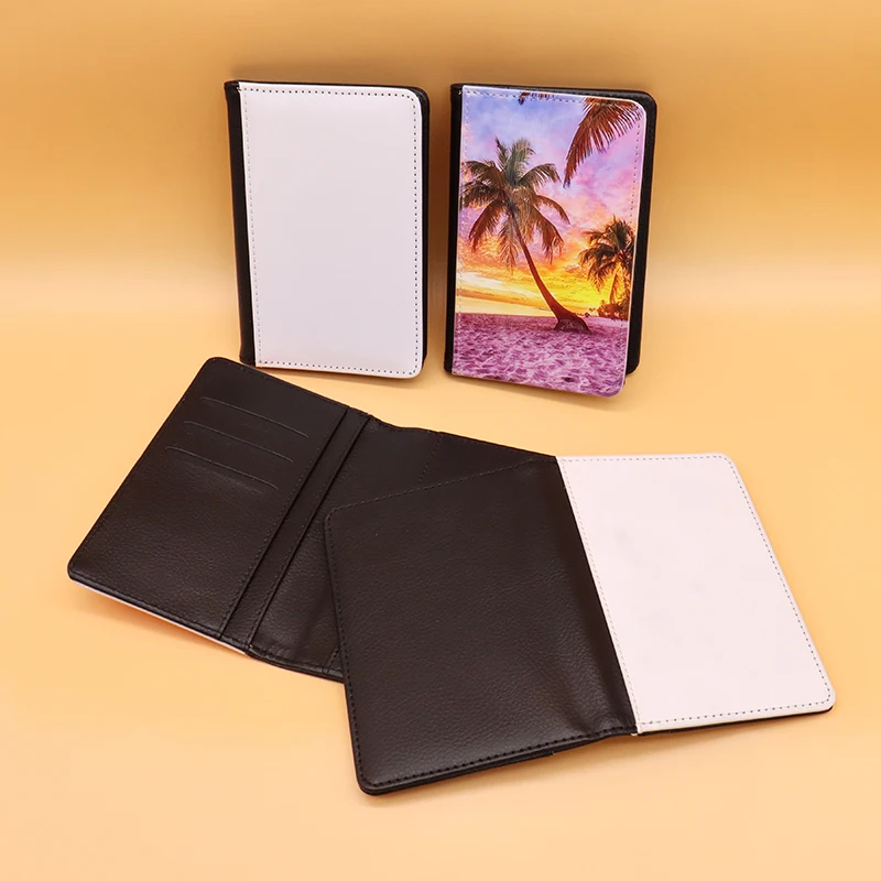 Factory Wholesale Custom Logo Travel Passport Holder Sublimation PU Leather Pocket for Canada Passport Card Holders Genre