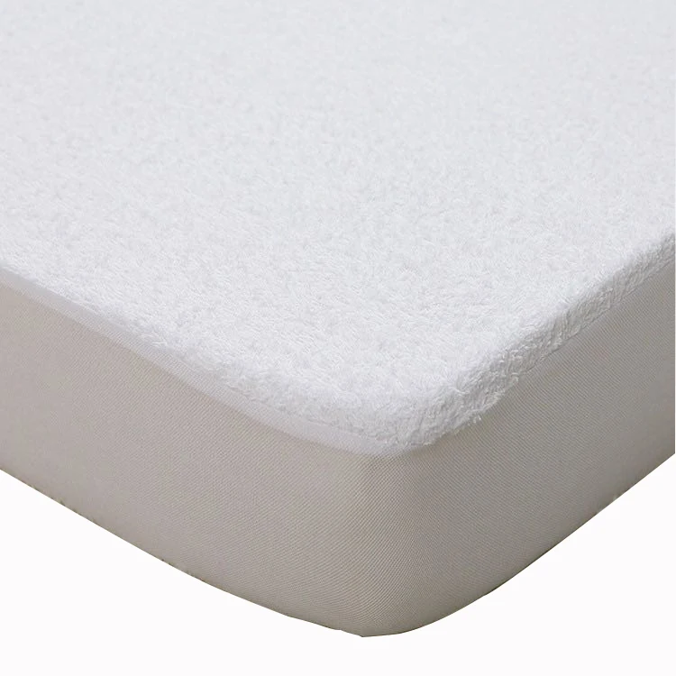 Natural Bamboo White Color mattress cover waterproof fitted cot sheets moisture proof towel mattress protector topper