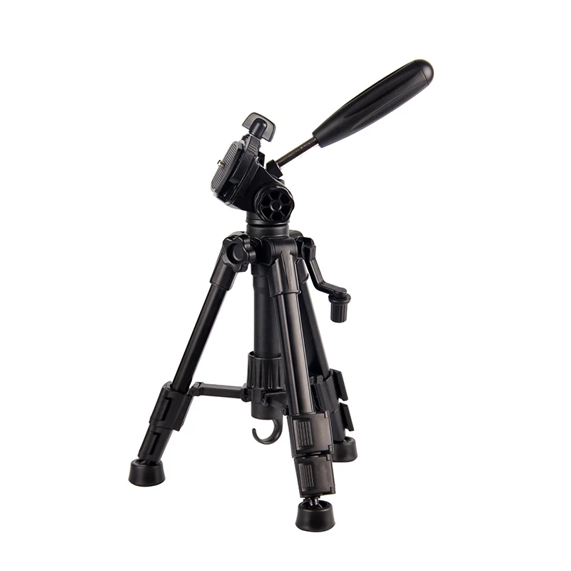 
factory wholesale multi-function Mini lightweight portable tripod stand for DSLR digital camera with 3-Way Pan and Tilt Head 